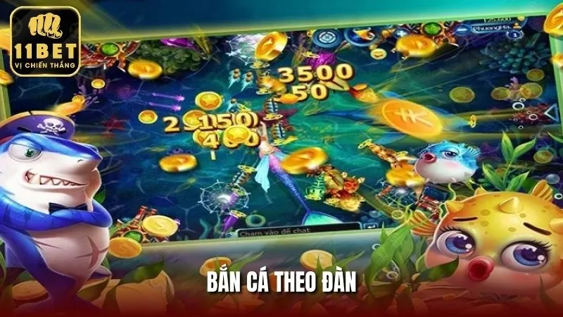 Bắn cá di chuyển theo đàn để tăng cơ hội trúng tại Vua88